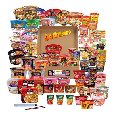 FRKRUS AsianNoodleBox Variety Noodle/Ramen/Tteokbokki - Pack/Cup/Bowl Type - Lunch and Midnight Simple Snacks - Korea/Japan/Indonesia/Vietnam/Thailand/Taiwan/US - All Brands in here (Premium (4)Cups & (4)Bowls)