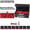 Koogel 1LB Red Shred Paper Fillers, Crinkle Cut Shredded Confetti for Basket Filling Birthday Party Halloween Box Fillers Gift Box Packaging Stuffing view 2