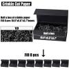 Koogel 1LB Black Crinkle Paper Filler, Shred Paper Fillers, Crinkle Cut Shredded Confetti Stuffing for Basket Filling Birthday Party Gift Box Packaging, Halloween Box Fillers view 2