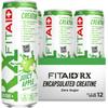 FITAID RX Zero Sugar, Encapsulated Creatine, Workout Recovery Drink, All-In-One Blend, BCAAs, Glucosamine, Turmeric, B-Complex, Naturally Sweetened, Juicy Apple, 12 Fl Oz (Pack of 12) view 1