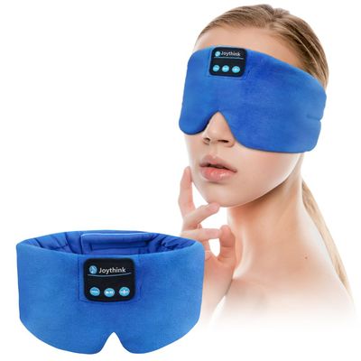 Joythink Sleep Headphones Bluetooth Headband Sleeping Eye Mask Kids Children Soft Wireless Sleep Headphones for Women Men Silk Speaker Bluetooth Earbuds for Side Sleeper Music Mask Cool
