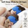 Joythink Sleep Headphones Bluetooth Headband Sleeping Eye Mask Kids Children Soft Wireless Sleep Headphones for Women Men Silk Speaker Bluetooth Earbuds for Side Sleeper Music Mask Cool view 2