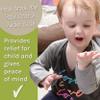 Bamboo Bubby Eczema Mitten Scratch Sleeves | Eczema Sleeves for Toddlers| Eczema Treatment Clothing | Gray Marle 1-2YR view 3