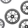 14 Inch Solid Wheelchair Rear Wheel, 1/2" (12.7 mm) Bearing, Transport Chair Replacement Parts, for Wheelchairs, Rollators, Walkers view 4