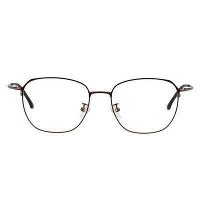 LAMBBAA Accessories Glasses Titanium Frame Glasses Classic Computer Flexible Anti Eyestrain For Men Women(coffee,+1.25Magnification)