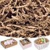 Koogel 1LB Crinkle Paper Filler, Shredded Paper for Gift Baskets, Gift Box Filler, Basket Stuffers, Packing Bag(Brown) view 1