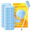 30 Count Heavy Duty Duster Refills with 3 ft Extendable Handle Starter Kit, Compatible with Swiffer Disposable Microfiber Feather Dusters for Cleaning Home view 1