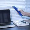 Cleaner Tools for Window Shutters Air Conditioner Dust with 3 Microfiber Sleeves - Mini Duster and Brush,for Keyboard,Car Air Vent, Vehicle Blind Dust Cleaning Tool for SUV, Truck, RV, Blue view 2