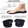4D Cloud Insoles for Men and Women, Arch Support Insoles, Memory Foam Insoles, Shock Absorption and Cushioning Sports Shoe Insoles for Foot & Joint Support (XL Men 9-11 | Women 11-12, Black) view 4