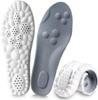 4D Cloud Insoles for Men and Women, Arch Support Insoles, Memory Foam Insoles, Shock Absorption and Cushioning Sports Shoe Insoles for Foot & Joint Support (L Men 8-9 | Women 9-10, Gray) view 1