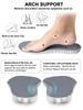 4D Cloud Insoles for Men and Women, Arch Support Insoles, Memory Foam Insoles, Shock Absorption and Cushioning Sports Shoe Insoles for Foot & Joint Support (L Men 8-9 | Women 9-10, Gray) view 4