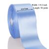YASEO 2 Inch Sky Blue Solid Satin Ribbon, 50 Yards Craft Fabric Ribbon for Gift Wrapping Floral Bouquets Wedding Party Decoration view 3