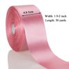 YASEO 2 Inch Rose Gold Solid Satin Ribbon, 50 Yards Craft Fabric Ribbon for Gift Wrapping Floral Bouquets Wedding Party Decoration view 3