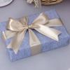 YASEO 1 1/2 Inch Linen Beige Solid Satin Ribbon, 50 Yards Craft Fabric Ribbon for Gift Wrapping Floral Bouquets Wedding Party Decoration view 2