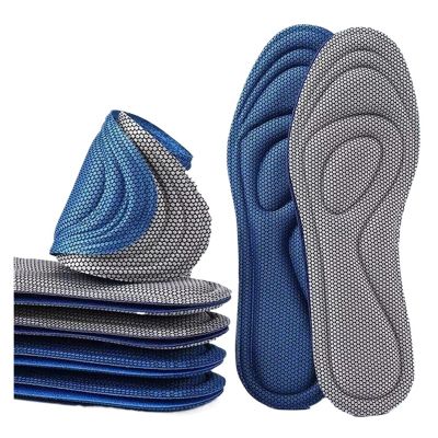 BUUV Memory Foam Orthopedic Insoles for Shoes Insert Sport Shoes Running Pads(Blue,37-38)