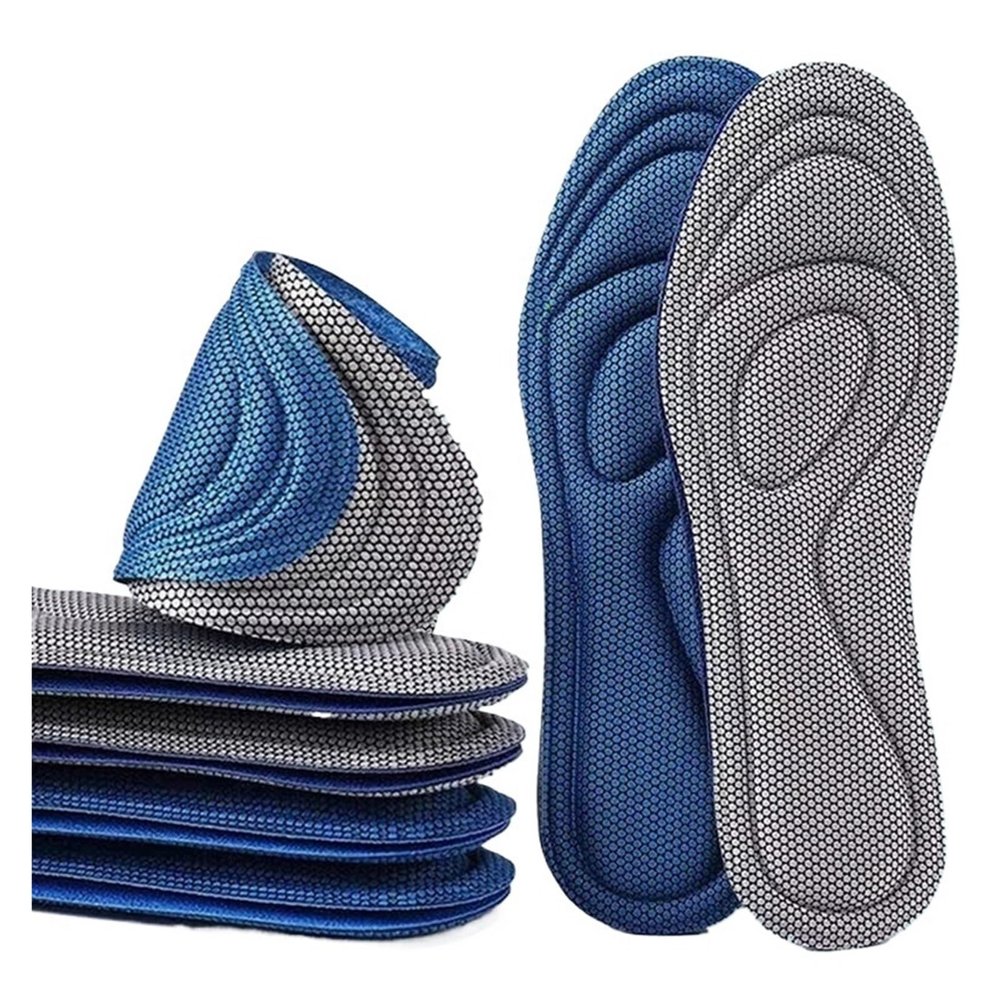 BUUV Memory Foam Orthopedic Insoles for Shoes Insert Sport Shoes Running Pads(Blue,37-38)