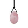 KAKAYE Rose Quartz Yoni Egg Jade Eggs Women Kegel Exerciser Jade Massager Tightening Ball Crystal Kegel Eggs Yoni Egg(Drilled Egg-L) view 3