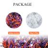 1LB Halloween Crinkle Cut Paper Shred, Black Orange Purple Raffia Paper Sherd Filler Grass with Ghost Decoration for Gift Wrapping Basket Filling Birthdays Weddings Party Supply view 3