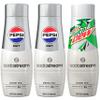 SodaStream Pepsi & MTN Dew Variety Pack, Diet, 440ml, (Pack of 3) view 1
