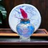 Bath powder heart-shaped glass bottle 2 oz lavender sage scent 2 0z Aura cleansing powder view 2