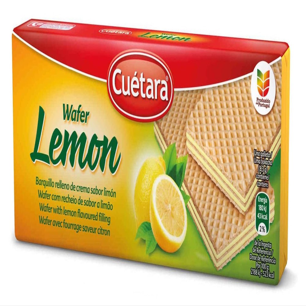 CUTARA - Wafer LEMON Cookies - 5 x 5.29 oz / 150 gr (PACK OF 5)