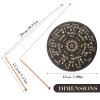 Xmpmrb Copper Dowsing Rods - 2PCS Divining Rods+Dowsing Pendulum + Divination Mat- for Ghost Hunting Tools, Divining Water, Treasure, Buried Items Etc (5, Black) view 2