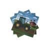 40Pcs Tractor Farm Dessert Napkins Car Locomotive Lunch Dinner Tableware Disposable Paper Napkin Set for Train Railway Birthday Baby Shower Party Supplies Decoration(6.5in) view 3