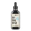 B1 B6 B12 Vitamin Liquid Drops - Daily Wellness Support Supplement - Fruity-Like Flavor - Methylcobalamin, Thiamine, Pyridoxine - 60 Day Supply - 2 oz - for Men and Women - Simply Made view 1