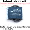Blood Pressure PU Cuff with Dual Tubes for Neonate 6-11 cm, Reusable NIBP Replacement BP Cuff with Inner Airbag and Double Hose for NIBP Monitor Machine, No Connector view 2