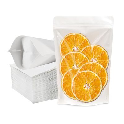 100 PCS Resealable Packaging Bags for Small BusinessKraft Bags With Window Clear Fornt Heat Seal Sealable 7.9"x11.8"Paper Zipper Stand Up Pouches Nut Bag Coffee Cookie Herb Food Bakery Storage