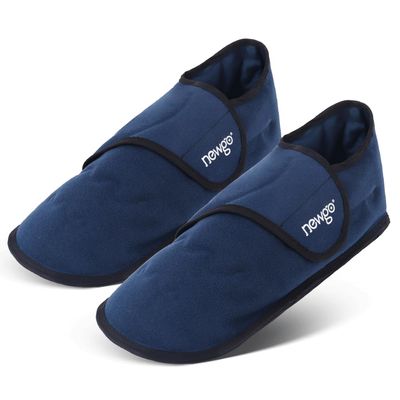 NEWGO Foot Ice Pack Slippers for Foot Heel and Arch Pain Relief, 2 Pack Reusable Gel Cooling Slippers for Plantar Fasciitis, Achilles Tendonitis, Toe Injuries, Heel Spurs