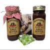 Amish Homemade Style Apple Butter 2/18 Oz Jars with Fabric Toppers view 1