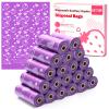 300P Sanitary Napkin Disposal Bags, Luxiv Disposable Sanitary Bags Rolls Personal Care Disposal Bag for Diapers, Tampons, Pad Period Bag Disposal Feminine Hygiene Products Bags with Scent (Purple) view 1