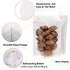 100 PCS Resealable Packaging Bags for Small BusinessKraft Bags With Window Clear Fornt Heat Seal Sealable 7"x10"Paper Zipper Stand Up Pouches Nut Bag Coffee Cookie Herb Food Bakery Storage view 2