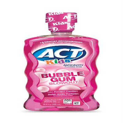 Biotrue Contact Lens Solution, Multi-Purpose, 10 FL OZ (Pack of 2) & ACT Kids Anticavity Fluoride Rinse, Bubble Gum Blowout, 16.9 fl. oz.