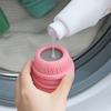 3Pcs Washing Machine Laundry Ball Fabric Softener Ball Dispenser for Washing Machine Laundry Softener Liquid Refillable Ball Cleaning Tool Washing Sponge Household Substitute view 3