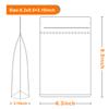 100 PCS Resealable Packaging Bags for Small BusinessKraft Bags With Window Clear Fornt Heat Seal Sealable 6.3"x9.5"Paper Zipper Stand Up Pouches Nut Bag Coffee Cookie Herb Food Bakery Storage view 4