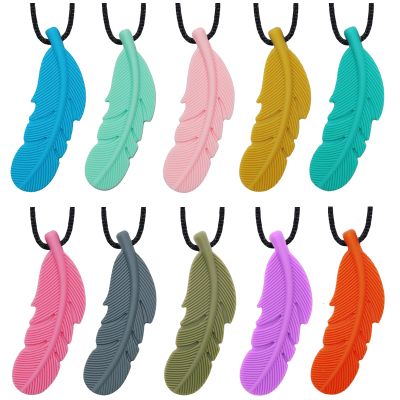 Chew Necklaces for Sensory Kids, Silicone Chewy Necklace for Autistic Children, 10 Pack Autism Sensory Toys for Boys and Girls, Oral Motor Chewable Toys for Mild Chewers