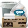 Small Trash Bags 2-4 Gallon Trash Bag 1000 Count Super Value Small Garbage Bags Bathroom Mini Trash Bags Unscented, Clear Wastebasket Bin Liners, Plastic Bags view 1
