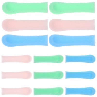 Baluue Visible Ear Spoon Head 15pcs Ear Cleaning Set Soft Silicone Replacement Covers