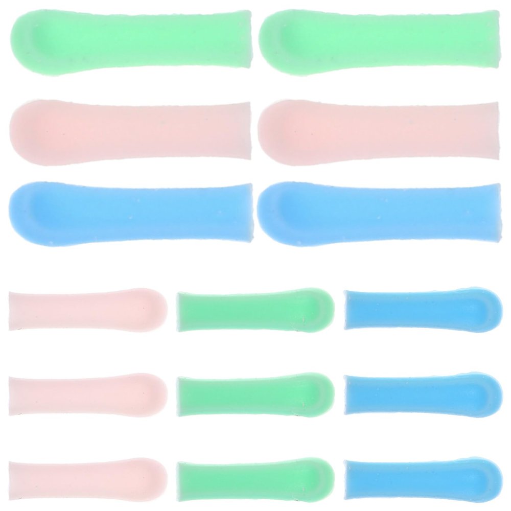 Baluue Visible Ear Spoon Head 15pcs Ear Cleaning Set Soft Silicone Replacement Covers