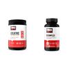Force Factor Creatine Powder 60 Servings and Vitamin B Complex 60 Capsules Bundle for Muscle Gain, Strength, Energy, and Faster Recovery view 1