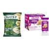 Quest Protein Chips Sour Cream Onion Pack of 12 & Frosted Cookies Birthday Cake Twin Pack view 1