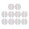10 Pairs Self Adhesive Anti-Slip Thin Nosepads Soft Silicone Nose Pads for Eyeglasses Sunglasses Reading Glasses Eyeglass Nose Pads Black view 1