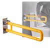 NGEWFGH Bathroom Grab Bars, 23.6 Inch Stainless Steel Hand Grips Anti-Skid Safety Handle Wall Mounted Toilet Support for Elderly Seniors Preganant Woman (Color : Yellow) view 1