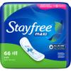 Stayfree Maxi Pads for Women Super 66 Count & Tucks Medicated Cooling Pads 100 Count for Hemorrhoid Treatment view 2