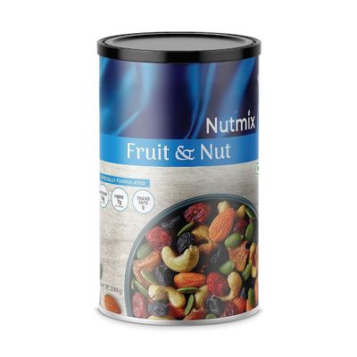 NineLife Basics Nutmix Fruit & Nuts Natural Premium Mix Nuts (Cashews, Almonds, Raisins, Cranberries) Delicious & Crunchy Dry Fruits - 230 gm