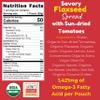 Laxmis Delights Savory Flaxseed Spread with Sun-dried Tomatoes - Spicy Charcuterie Board Spread| Organic, Vegan, Gluten Free, Dairy Free, All Natural, Non-GMO, Omega 3s | 12-pack, 1.06 oz pouches view 2
