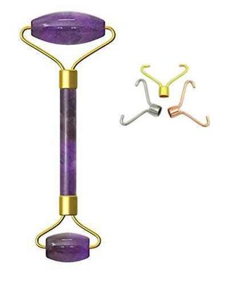 Blessfull Healing Amethyst Gua Sha SPA Jade Massage Roller Massager Eye Face Neck Facial Relaxation Slimming Tool