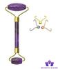 Blessfull Healing Amethyst Gua Sha SPA Jade Massage Roller Massager Eye Face Neck Facial Relaxation Slimming Tool view 3